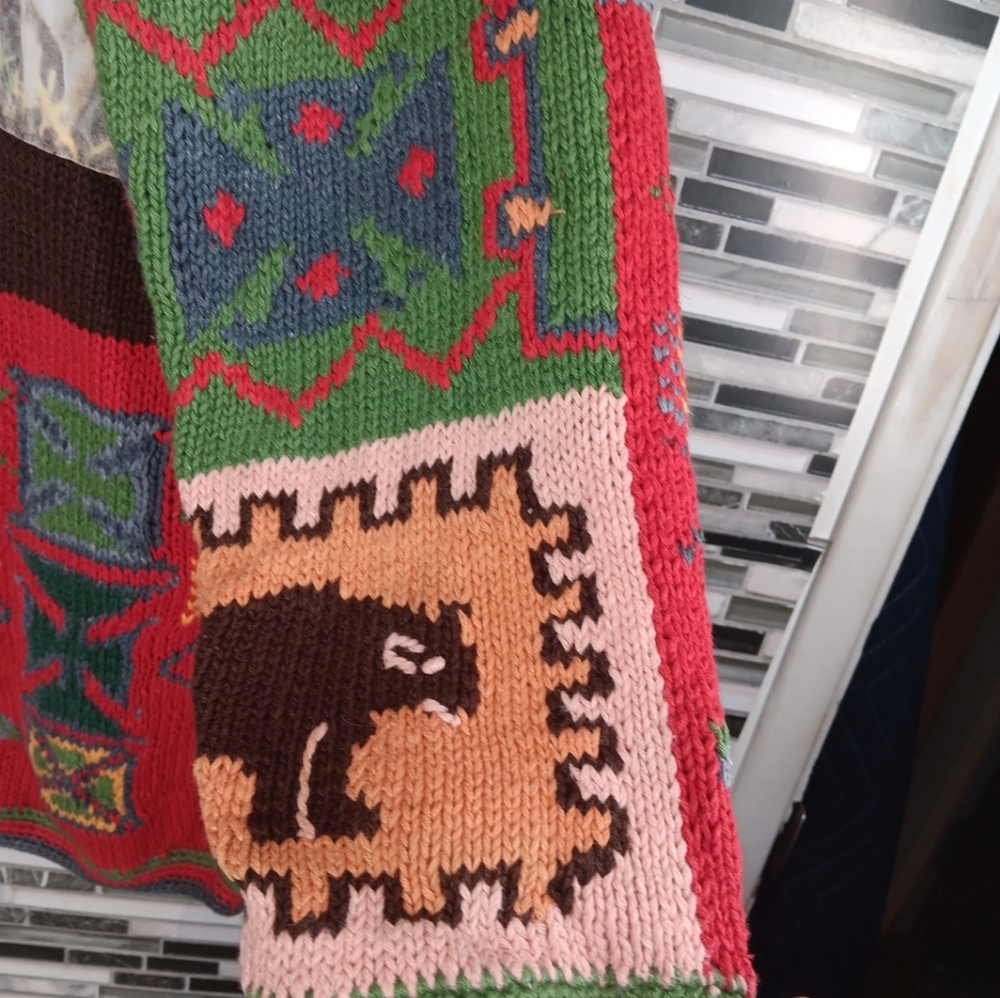 Colorful Patchwork Sweater Cambridge Country Stor… - image 8